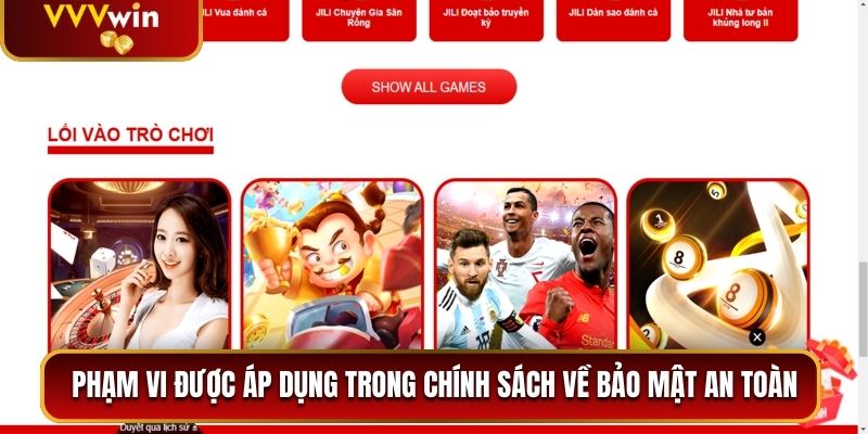 Phạm vi được áp dụng trong chính sách về bảo mật an toàn